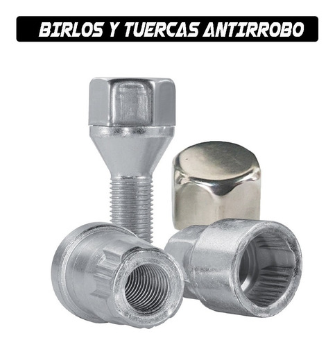 Imagen 7 de 10 de Birlos De Seguridad Originales Audi/ Seat/volkswagen/mg