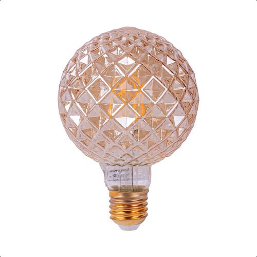 Lámpara Led Vintage G95 Disco 4w 2500k Base E27 Atenuable Color De La Luz Blanco Cálido