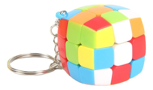Llavero Zcube Mini Cubo De 3 Cm, Colorido Rompecabezas