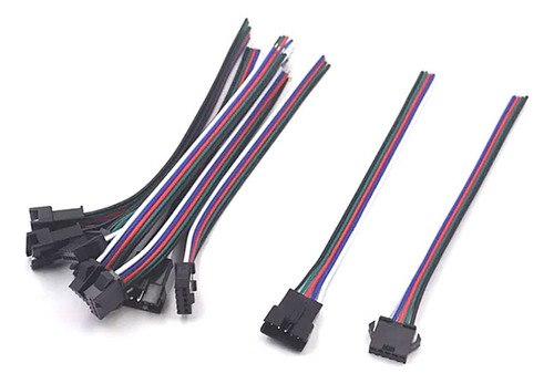 10 Pares Jst Sm 5pin Enchufe Macho A Hembra Cable Adaptador