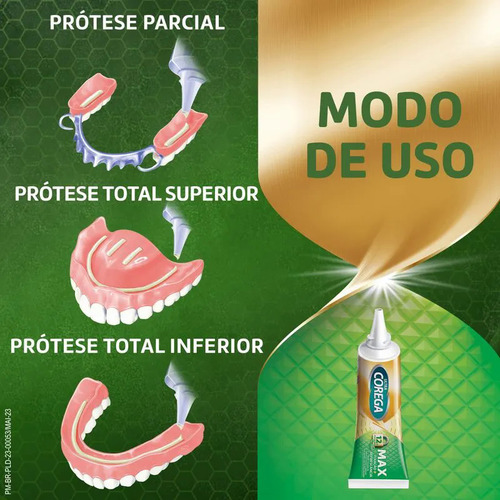 Kit 3 Corega Ultra Creme Dentaduraas Sabor Menta 68g