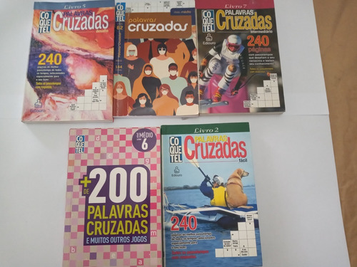 Conjunto Livros De Palavras Cruzadas