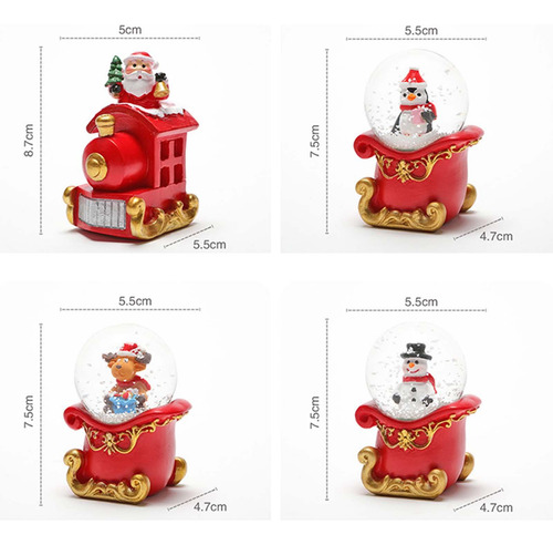 Tren De Navidad, Globos De Nieve, Nieve, Globo De Nieve