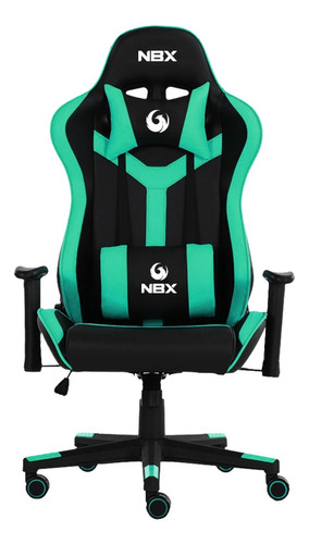 Silla Gaming Nbx Ergonómica Rotación 360° Nbx-575n Color Negro Material del tapizado Cuero sintético