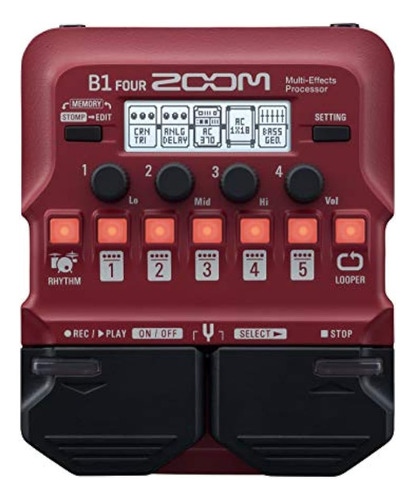 Zoom Bajo  Pedal De Múltiples Efectos B1 Cuatro