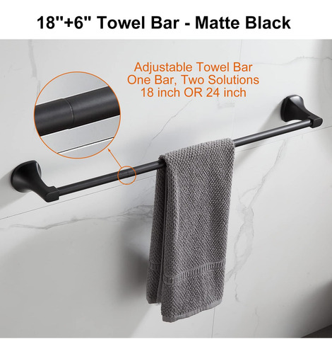 Juego De Hardware De Baño Bgl Barra De Toalla De Toalla Expa