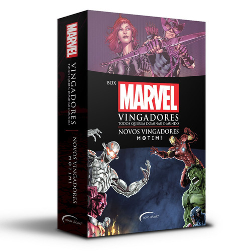 Box vingadores todos querem dominar o mundo, de Alisa Kwitney, Dan Abnett/. Novo Século Editora e Distribuidora Ltda., capa mole em português, 2017