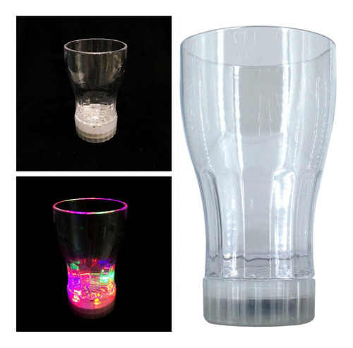 Set 2 Vaso De Led Multicolor Para Fiestas Eventos Happy Hour