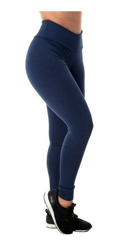 Imagem 5 de 10 de Kit 3 Legging Fitness Lisas Não Fica Transparente Academia