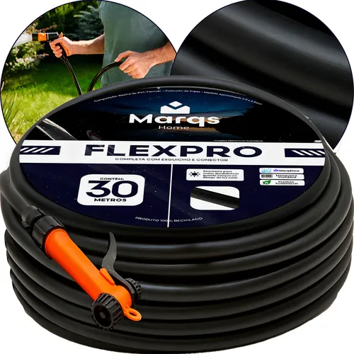 Mangueira Jardim 30m Metros Quintal Trançada Resistente 1/2x2,5mm Antitorção Marqs Home
