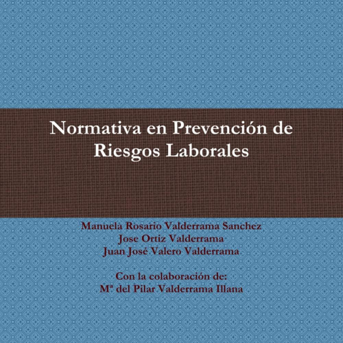 Libro: Normativa Prevención Riesgos Laborales (spanish