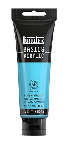 Pintura Acrílica Liquitex Basics, Tubo De 4 Oz, Azul Claro P