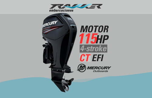 Imagen 2 de 19 de Motor Fuera De Borda Mercury 115 Hp Ct 4 Tiempos Trakker