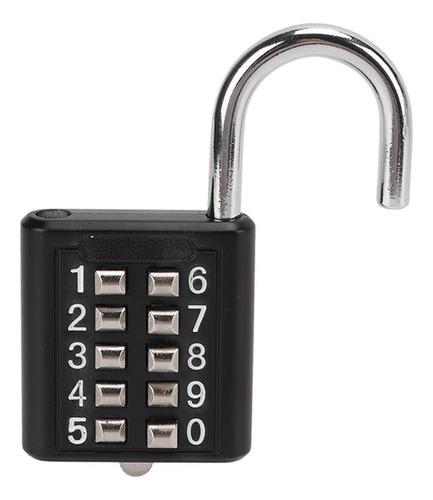 Senha Padlock Security Combinação De Botão De Pressão De 10