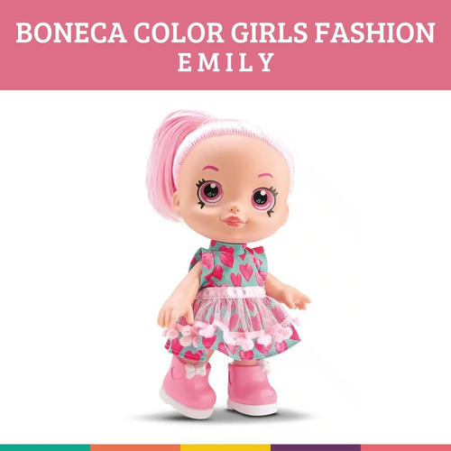 Boneca Color Girls Fashion Emily Bambola