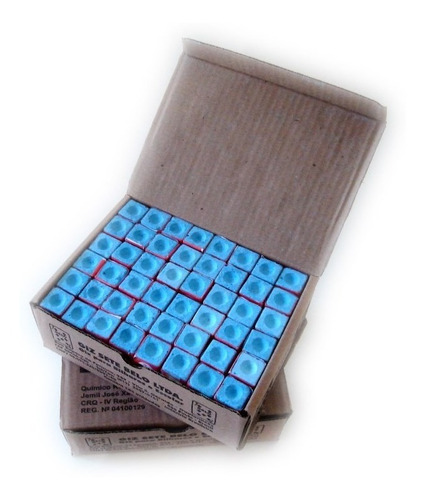 Para Bilhar/ Sinuca/ Snooker Giz Azul Caixa Com 144 Unidades
