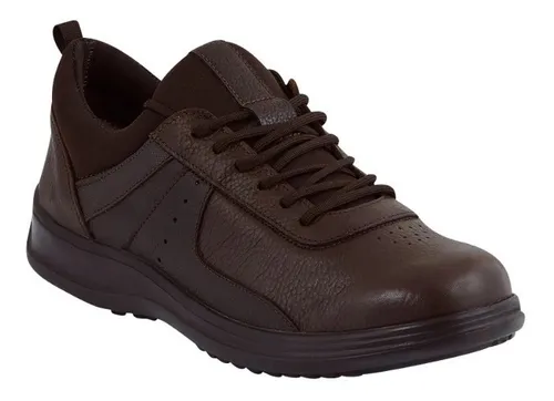 Zapato Vestir Casual Oxford Hombre Cafe Piel 146-27 Zapato Vestir Casual Oxford Hombre Cafe Piel 146-27