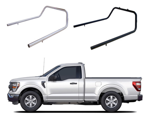 Roll Bar Pasamanos Ford Lobo 1997-2019 Cromo O Negro