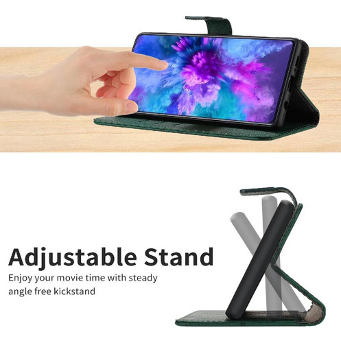 //funda Abatible Para Oppo A5 Pro 5g Cartera Pu Cuero En Para