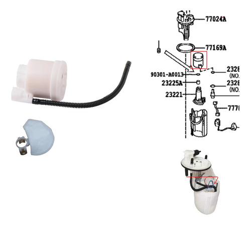 Filtro Bomba Gasolina Avalon Xle 2015 6 Cilindros 3.5