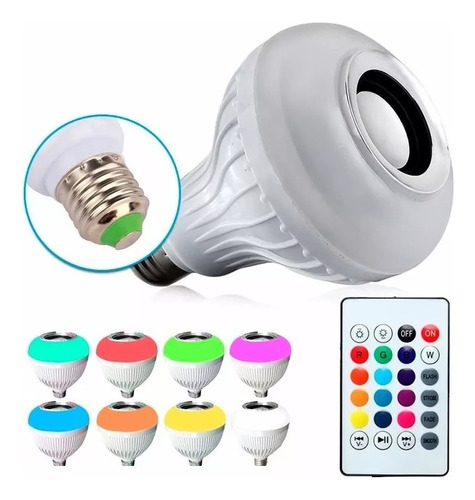 Bombillo Parlante Bluetooth Colores Potente Sonido