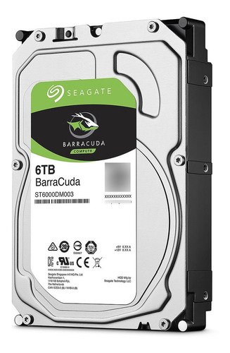 Disco Duro Interno Seagate Barracuda 3.5'' 6tb Sata Iii