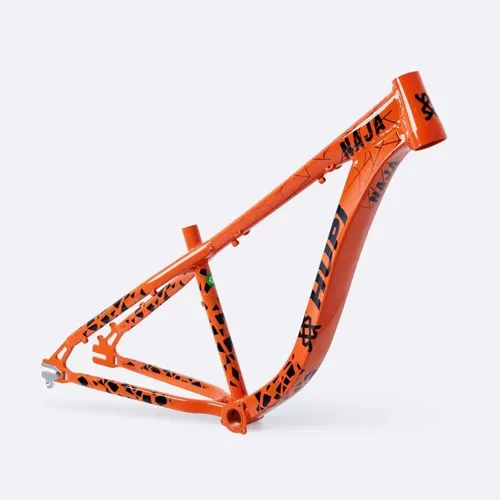Quadro Hupi Naja V9 Laranja/preto Horizontal Tapered