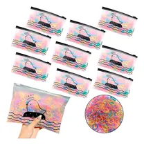 Comprar Kit 5000 Elásticos Silicone Estojo Colorido Cabelo Infantil