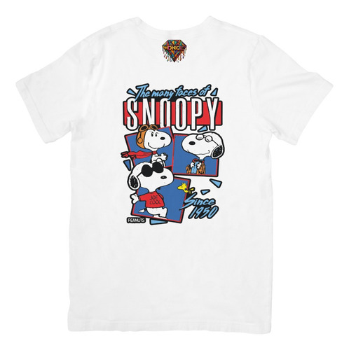 Playera Estampada The Many Faces Snoopy Dtf
