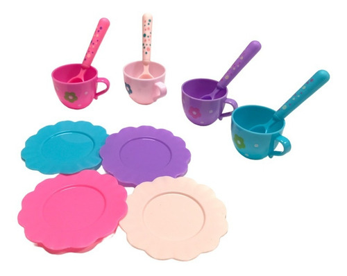 Juego De Te Juliana Accesorios Jueguete Infantil Cocinita Color Multicolor