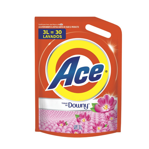 Imagen 1 de 1 de Jabón líquido Ace Toque De Downy doypack 3 L