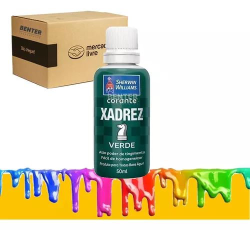 CORANTE LÍQQUIDO XADREZ 50ML - VÁRIAS CORES