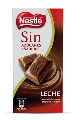 Chocolate Con Leche Sin Azucar 125g Nestlé