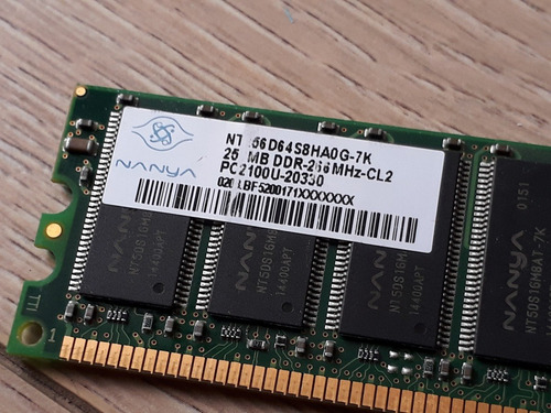 Memoria Ram Ddr1 128 Mb 266mhz