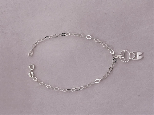 Pulseira Pingente Menino Filho Prata 925 Maciça Legítima