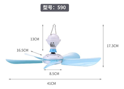 Ventilador Techo Mini Cinco Aspas Silencioso Dorm