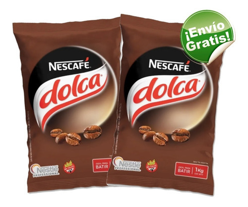 Nescafe Dolca Soluble 2kg !!! (2 Bolsas X 1kg