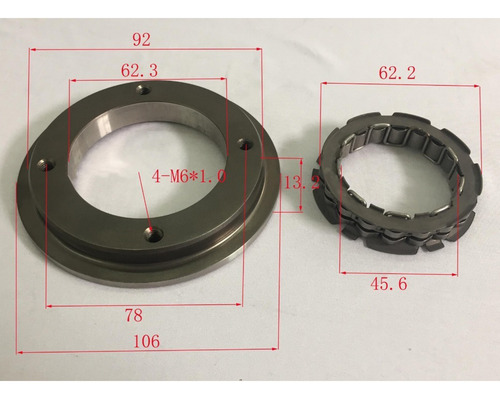 Bendix De Arranque Para Bajaj Pulsar Ns200 W Standard