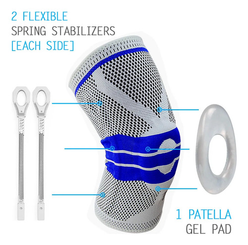 Rodillera Deportiva De Compresión Elástica De 1 Pieza Para C
