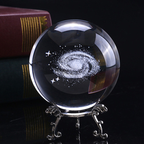 Regalo De Esfera De Cristal Grabado Artificial Milky Way