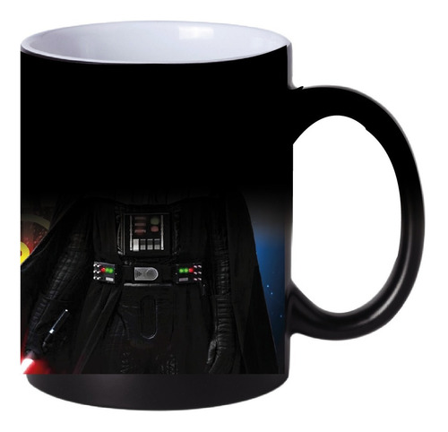 Taza Magica Darth Vader + Vinilo Sticker +llavero