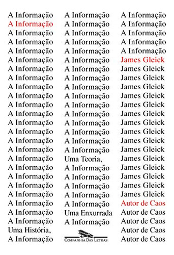 Libro Informacao A Novo De Gleick James Cia Das Letras