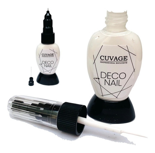 Imagen 3 de 10 de Esmaltes Con Pincel Liner Doble Punta Deco Nail Art X 8 C