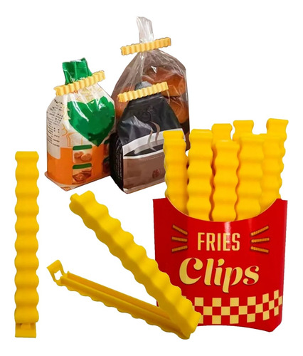 Set De Clips Selladores De Bolsas De Papas Fritas, 12 Pzs.