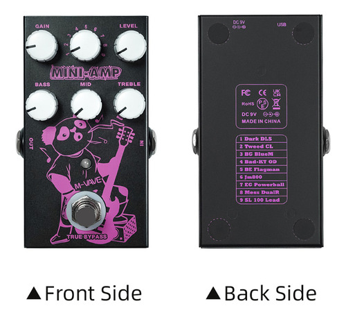 Pedal De Efectos Para Guitarra Eléctrica M-vave Dc 9v 3-gear
