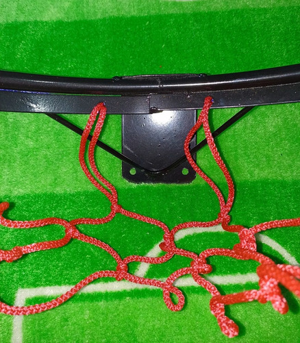 Canasta Aro Metálico Para Basquetbol Con Red 35cm Reforzada