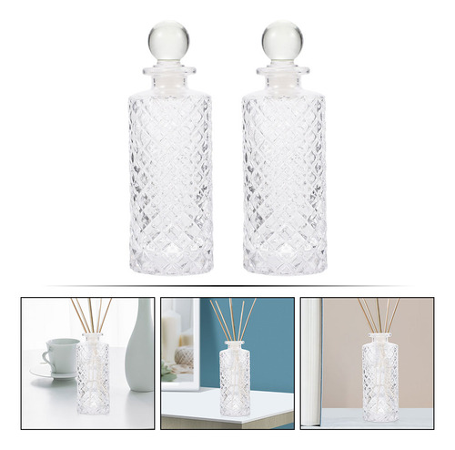 Botellas De Vidrio Aromático Decorativas Para El Hogar, 2 Pi