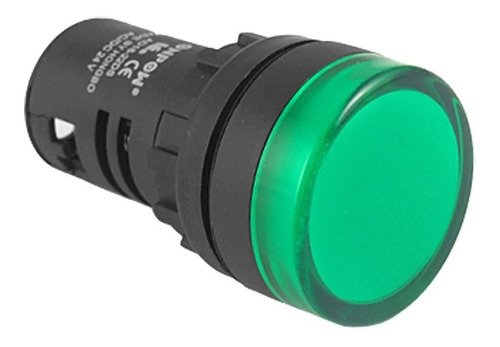 Ficha Indicador Led Ojo Buey Verde 24v Ac Steck Slds242