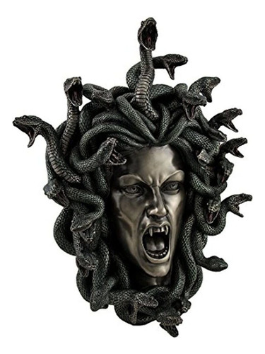 Cabeza De Medusa Serpiente De Serpiente Gorgona Dama Placa D