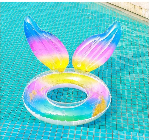 Inflable Alas Angel, Flotador Circular Amplio, Alberca Playa